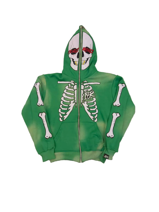 GREEN Full Zip Idols Become Rivals Hoodie