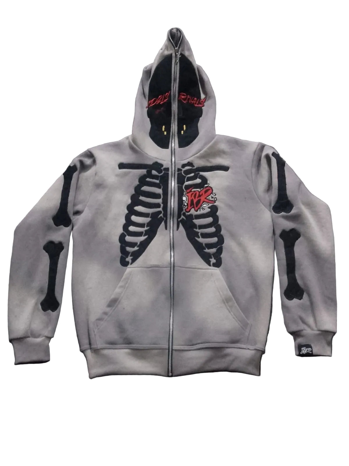 GREY Full Zip Idols Become Rivals Hoodie