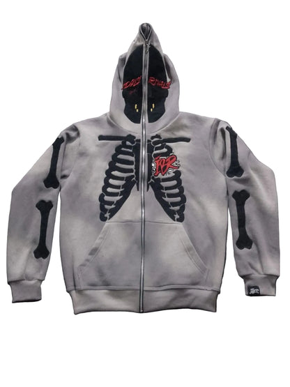 GREY Full Zip Idols Become Rivals Hoodie